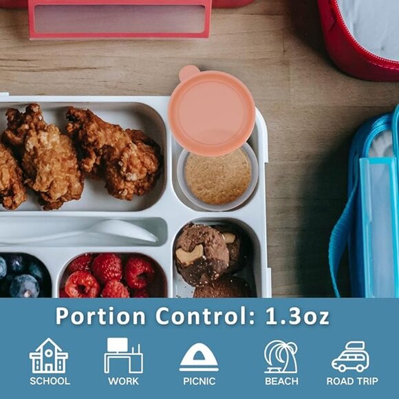 NEW IN BOX! Set of Seven 1.3 Ounce Glass Storage/Serving Bowls w/Sealing Lids - Picture 4 of 7